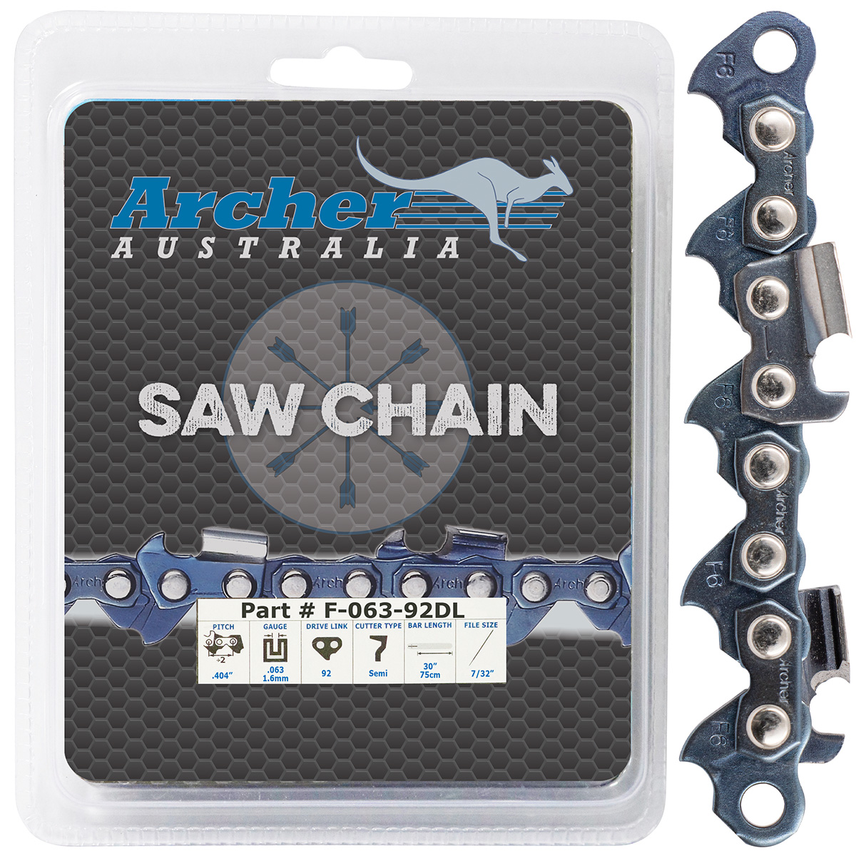 Archer Chain Reel – .404″, .063″, 25ft, Semi Chisel, Ripping