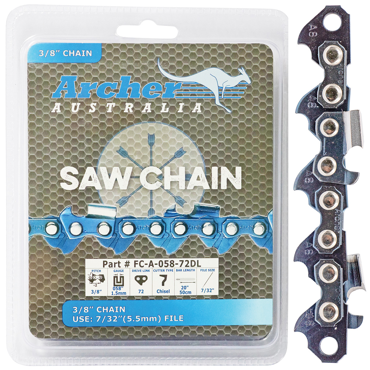 Archer Chain Reel – 3/8″, .058″, 25ft, Full Chisel , Ripping
