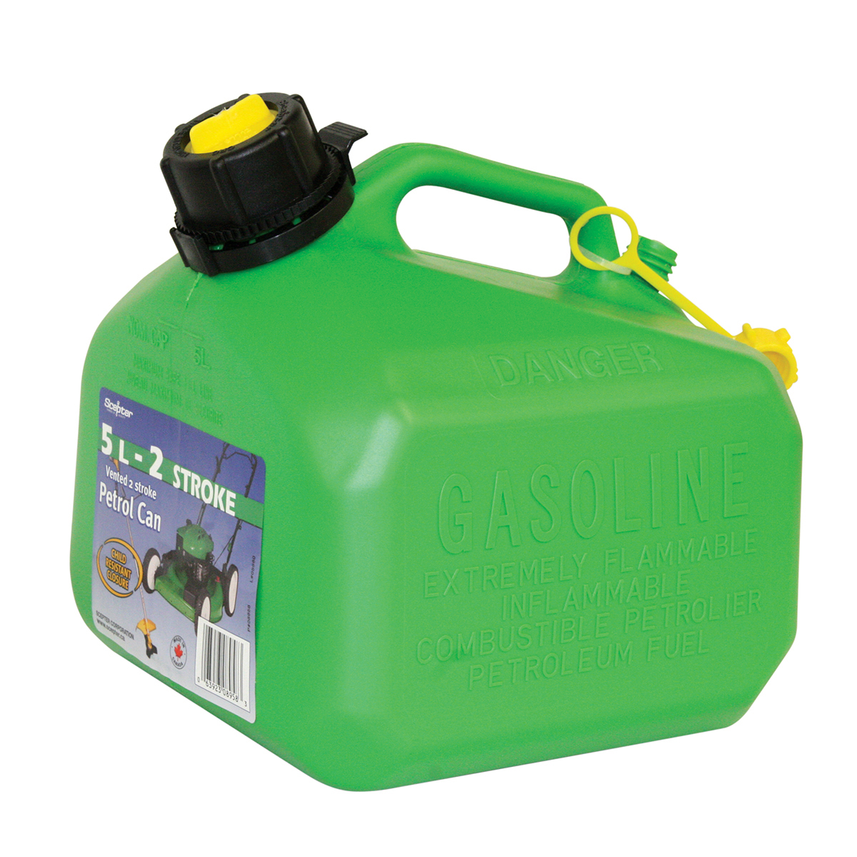 5 Litre Jerry Can – Green Two Stroke